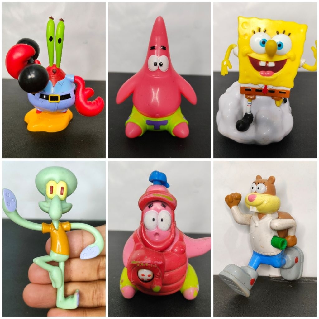 Action Figure Spongebob Preloved Second Good Condition Rare Item murah meriah Bekas Masih Bagus Main