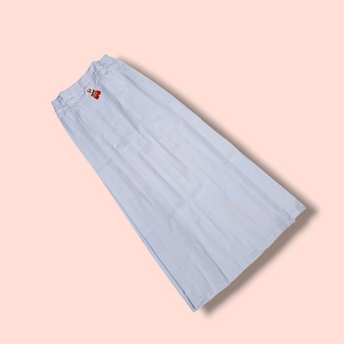 Rok Panjang SD MI Anak Perempuan Rok Rempel Warna Putih