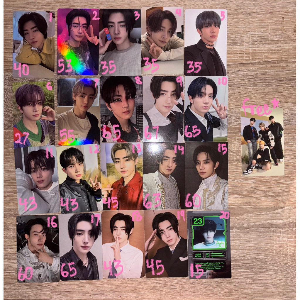 pc enhypen sunghoon heeseung jungwon jay pob/album/yzy/enver/trading card mdo sedame dimension answe