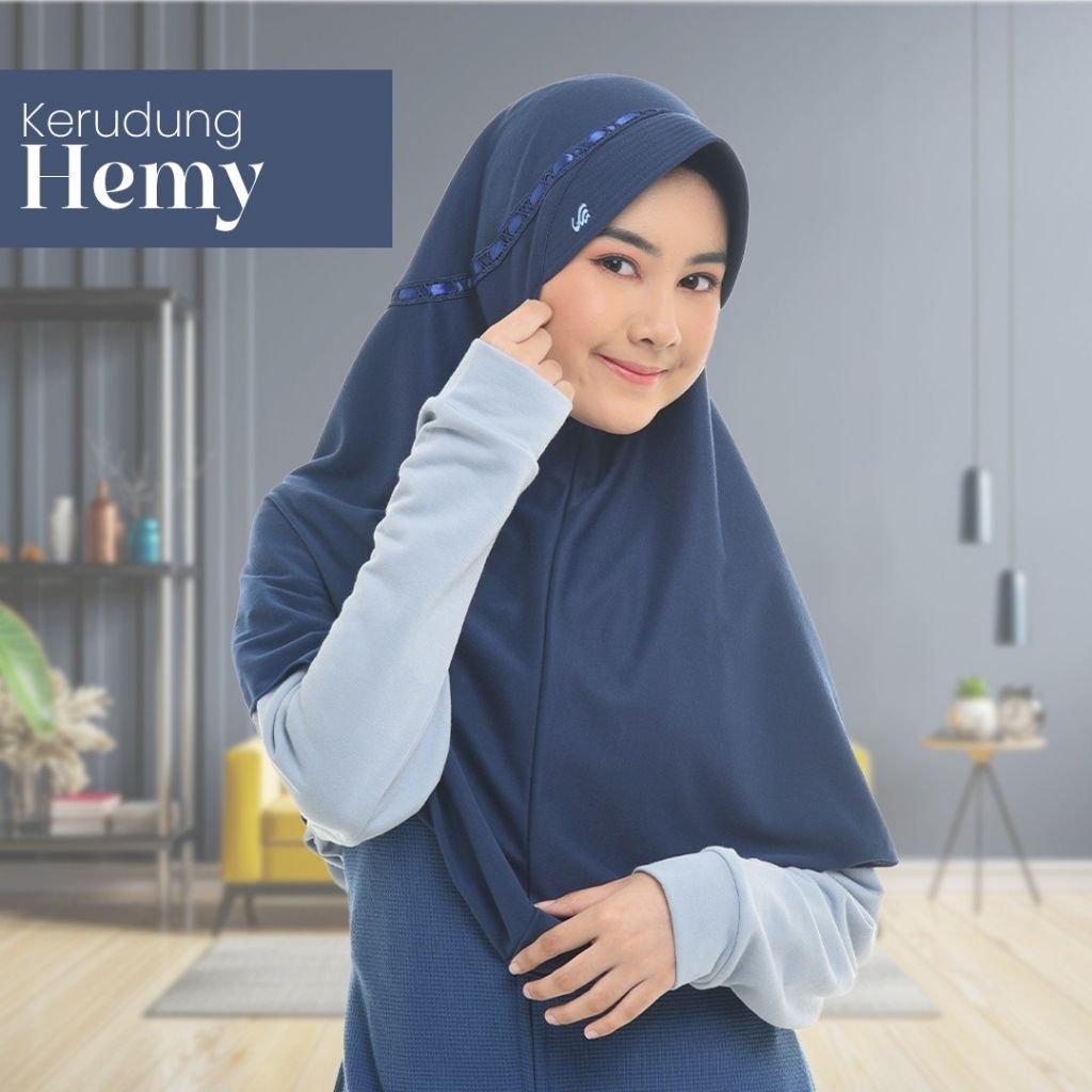 RABBANI HEMY - KERUDUNG SEKOLAH INSTAN PITA SERUT ATAS