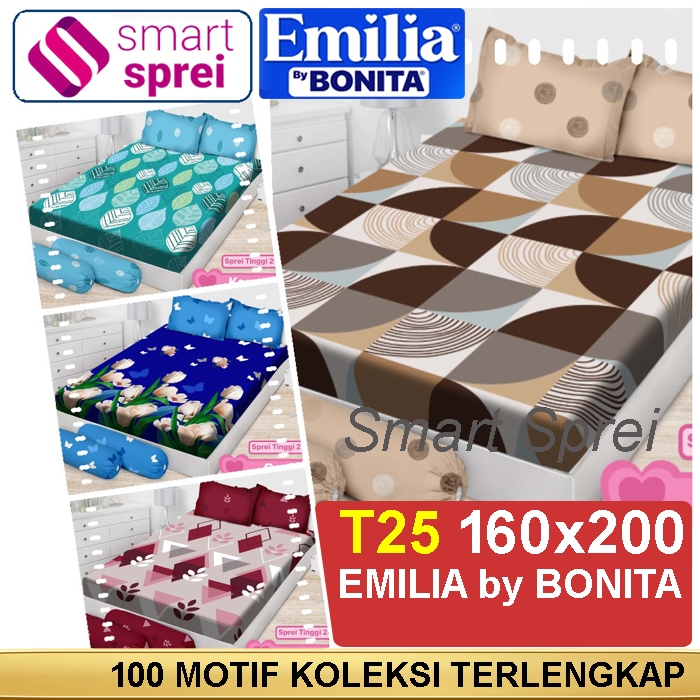 SPREI BONITA 160x200 EMILIA/ SPREI BONITA QUEEN TINGGI 25/ SPREI EMILIA 160x200