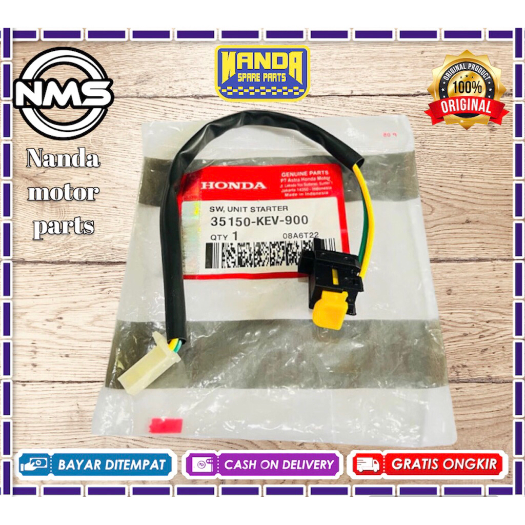Tombol starter Supra x lama Supra fit lama 35150-KEV-900