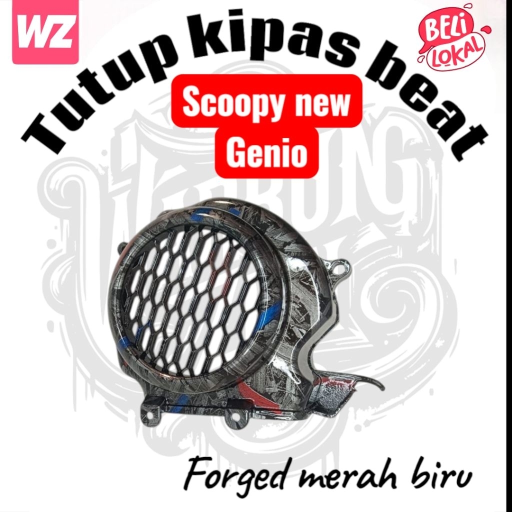tutup kipas beat deluxe, genio, scoopy 2021-2023