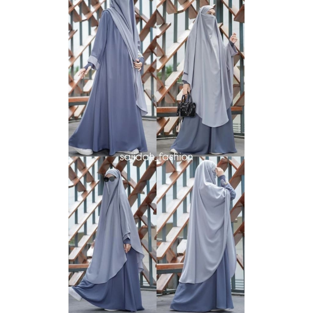 Khalila Gamis set Khimar by Hanifah Muslimah