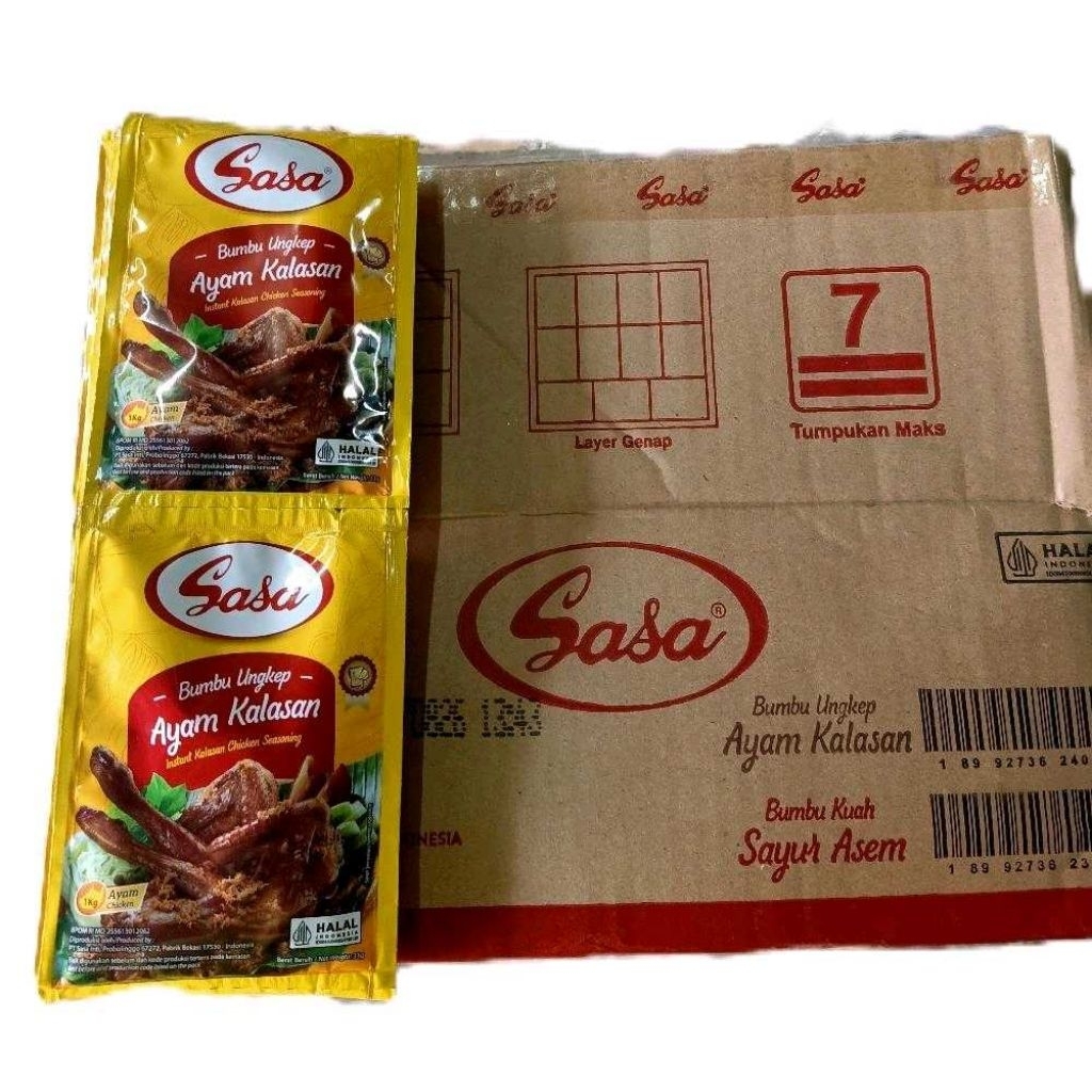 

Sasa Bumbu Ungkep Ayam Kalasan 33 Gr per dus isi 120 Sachet