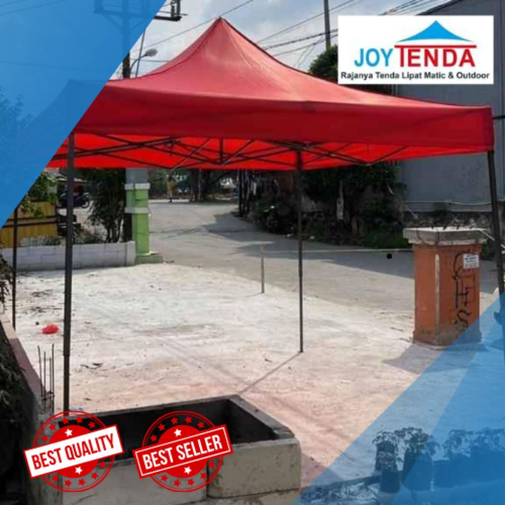 READY STOCK TENDA LIPAT MURAH 3X3 STANDART, Tenda jualan, tenda stand, tenda gazebo