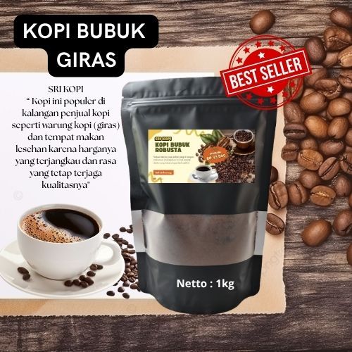 

Bubuk Kopi Hitam Tempo Dulu Warung Giras Berat 1 Kg