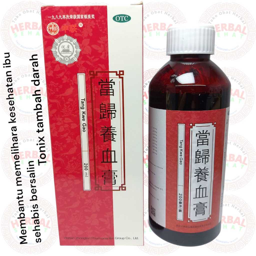 

Tang Kwe Gao 200ml / Obat Penambah Darah Sehabis Bersalin, Deman Berdarah Premium