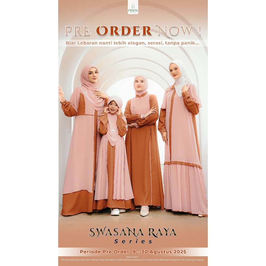 BAJU GAMIS  SARIMBIT LEBARAN 2026 | SWASANA RAYA SERIES BY NIARA.ID | ( Open Pre-Order)