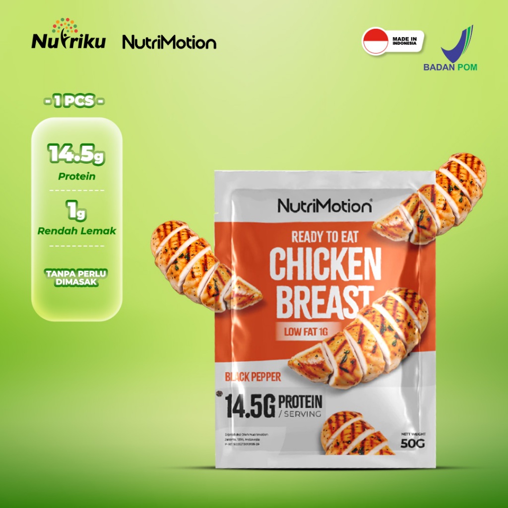 

Nutrimotion Chicken Breast Dada Ayam Siap Makan Tinggi Protein & Rendah Lemak