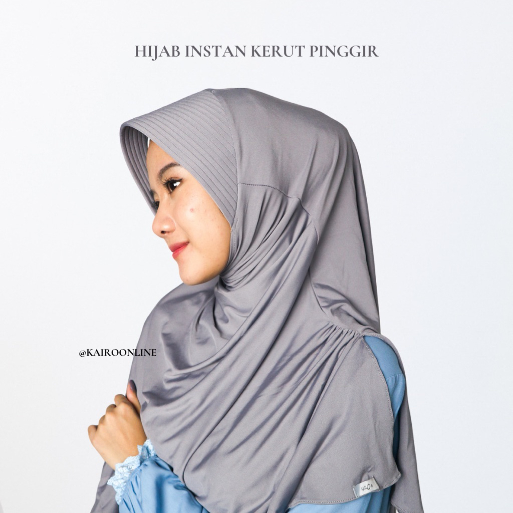 Kairo - Hijab Bergo Kerut Pinggir - Hijab Instan Jilbab Premium