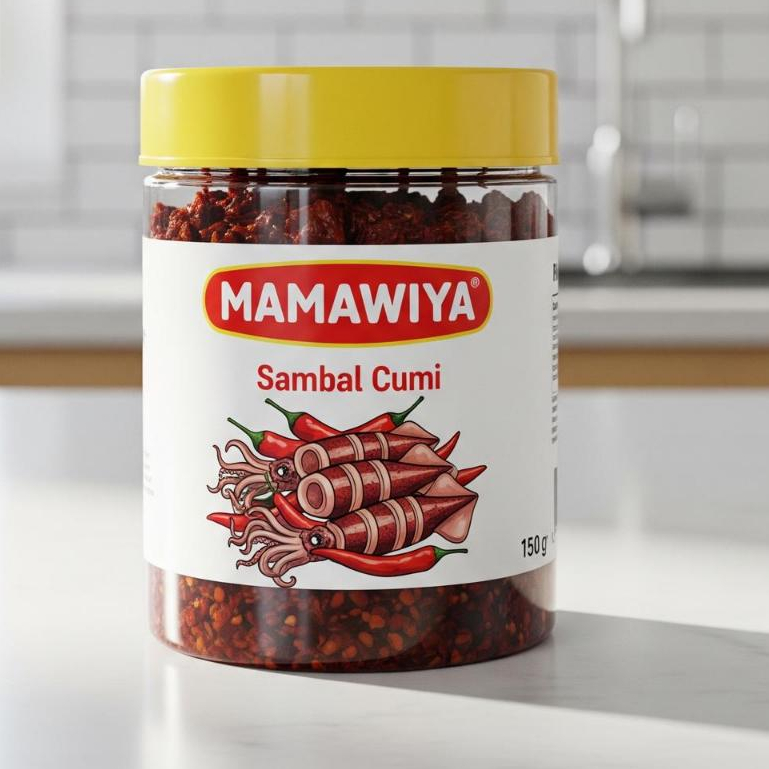 

SAMBAL CUMI ASIN MAMAWIYA 150 GR (SALTY SQUID CHILI SAUCE 150 GR)