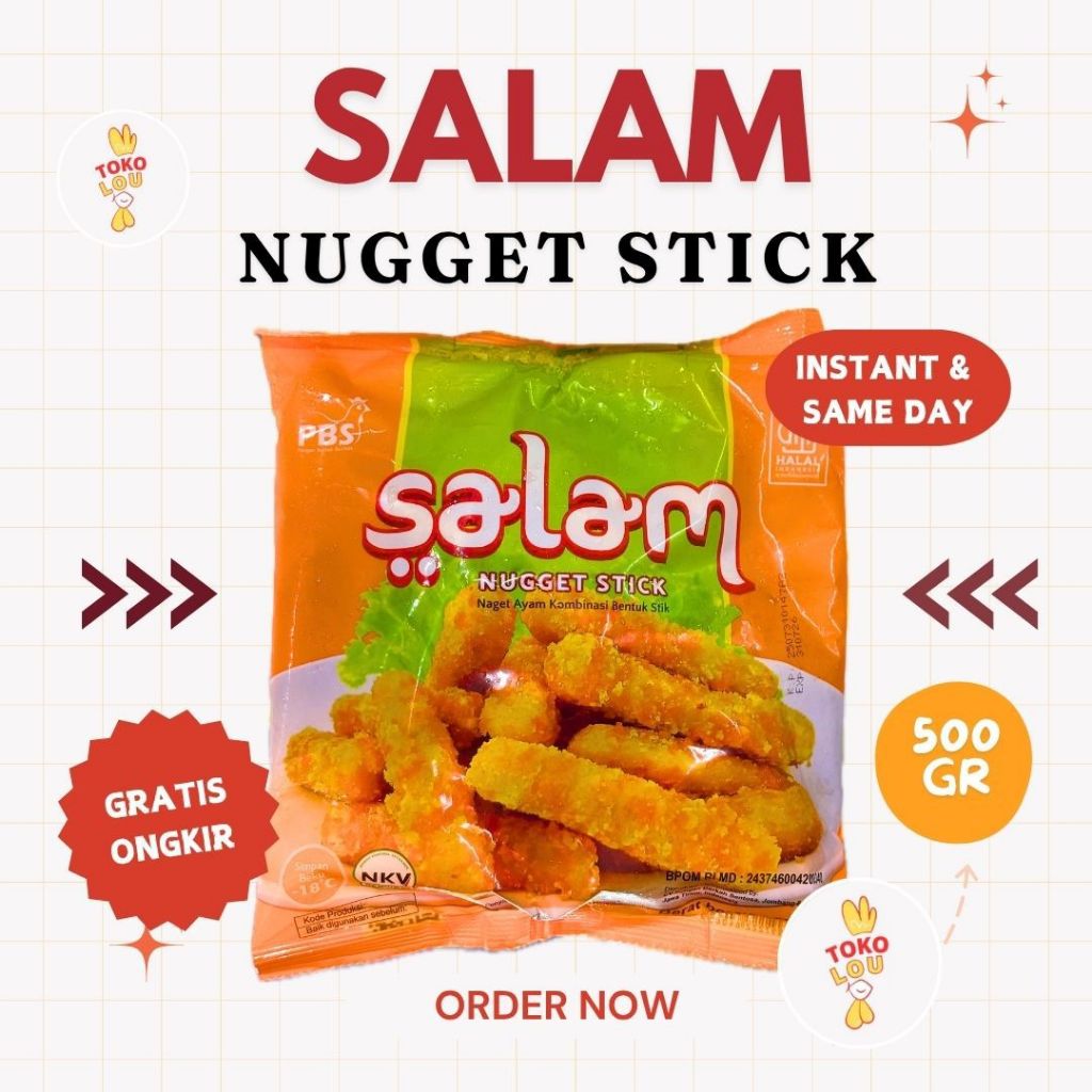 

SALAM CHICKEN STICK 500GR | NAGET AYAM STIK