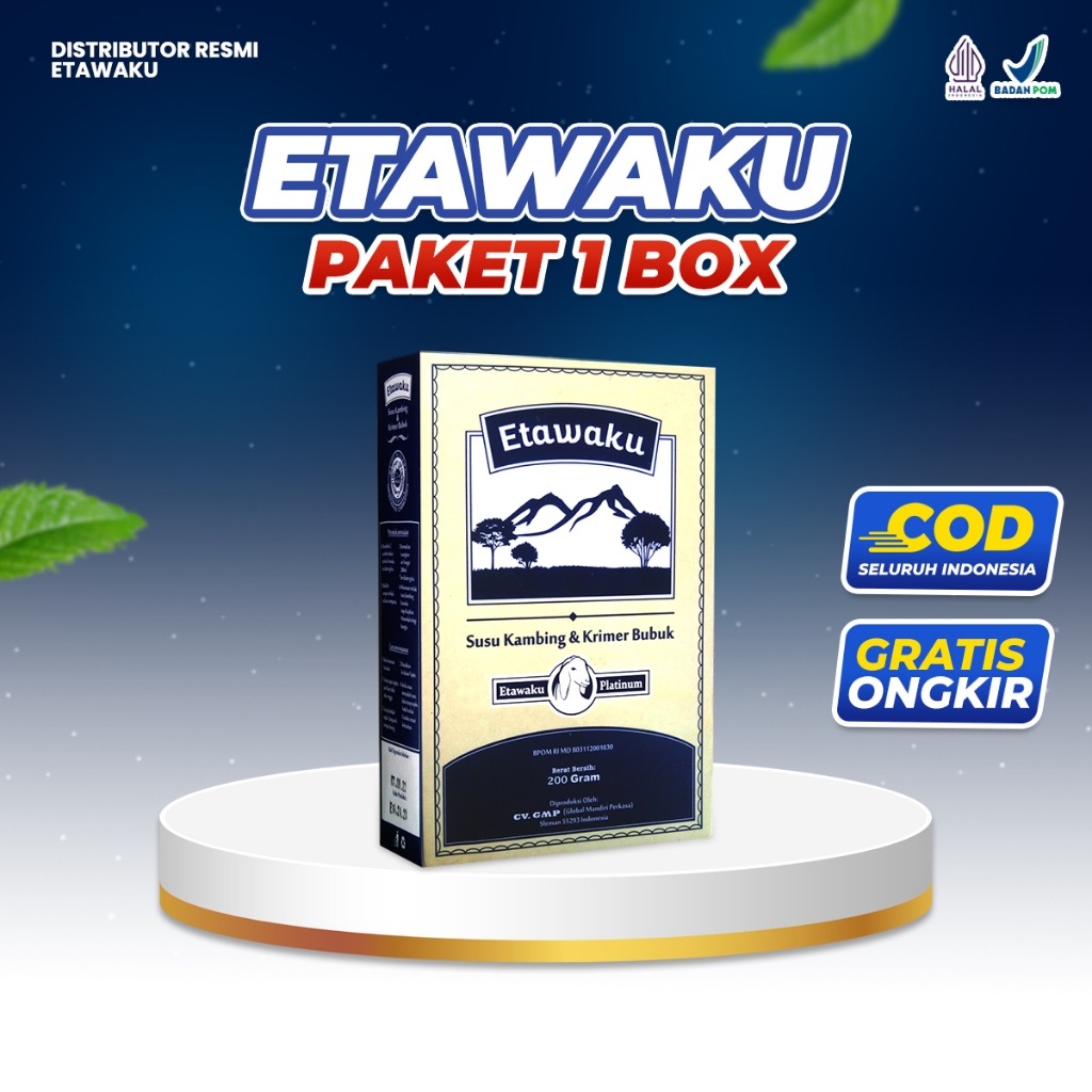 

Etawaku Platinum 200gr – Susu Kambing Etawa Original Untuk Paru-Paru dan Sesak Nafas
