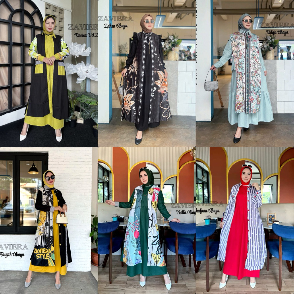 ABAYA FAIZAH SET BY ZAVIERA | ABAYA ZAHRA BY ZAVIERA