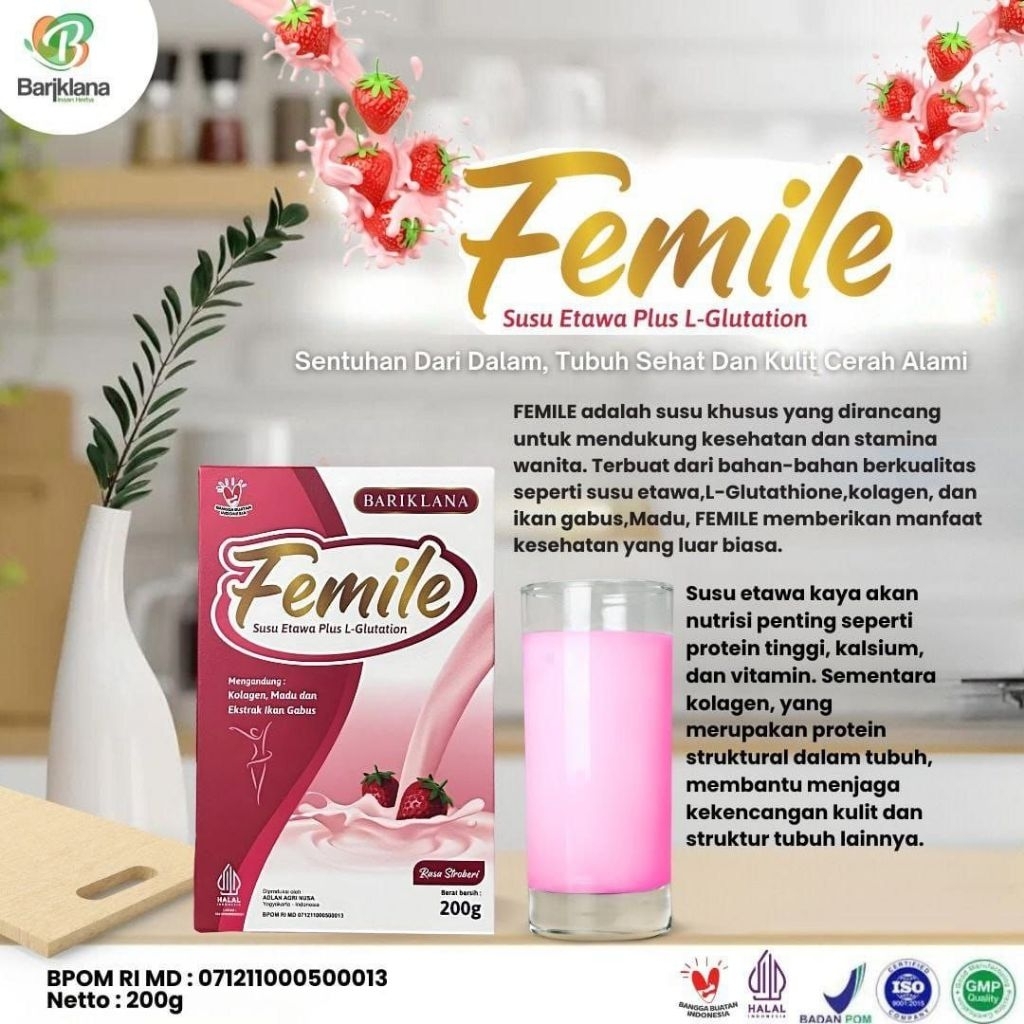 

FEMILE Susu Etawa + kolagen