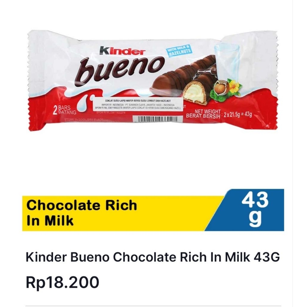 

Kinder BUENO Viral Murah