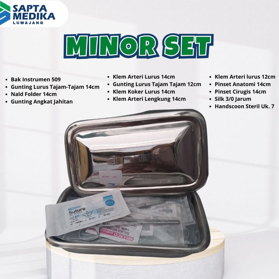 Minor Set Instrumen [Economy] / Set Bedah Minor Hecting