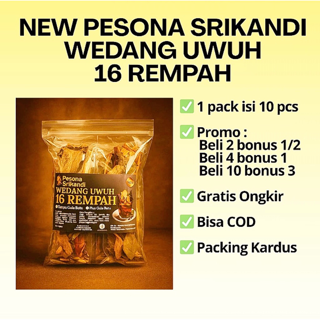

New Pesona Srikandi Wedang Uwuh 16 Rempah