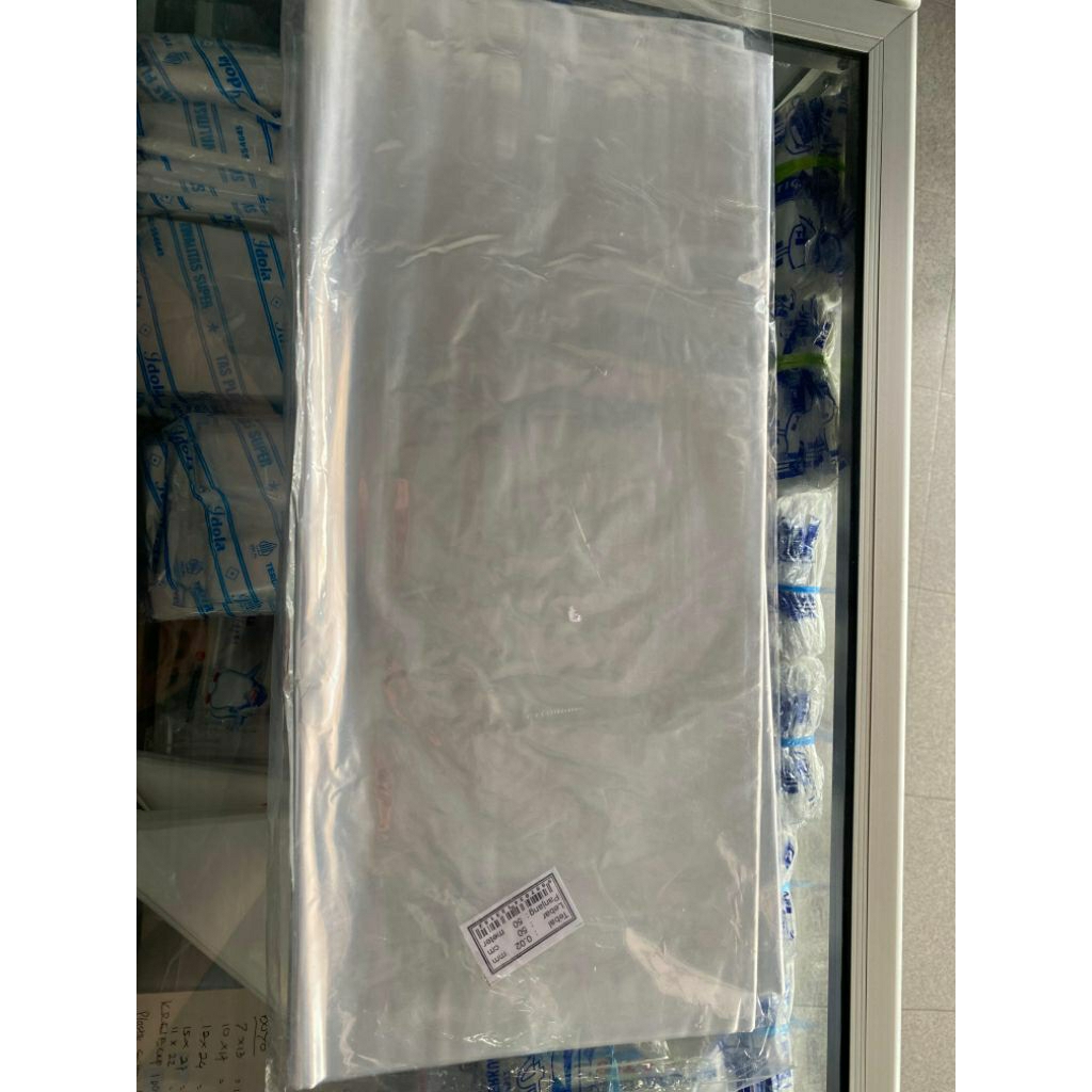 PP ROLL JET Tebal 02 Lebar 50 cm Kantong Plastik Laundry Murah kemasan bening