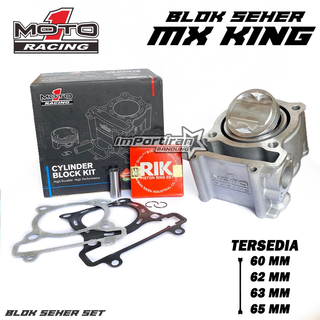 Blok Boring Cyilinder MOTO 1 MX KING 60 62 63 65 VIXION R15 V2 MX 135 XABRE  MOTO1 RACING