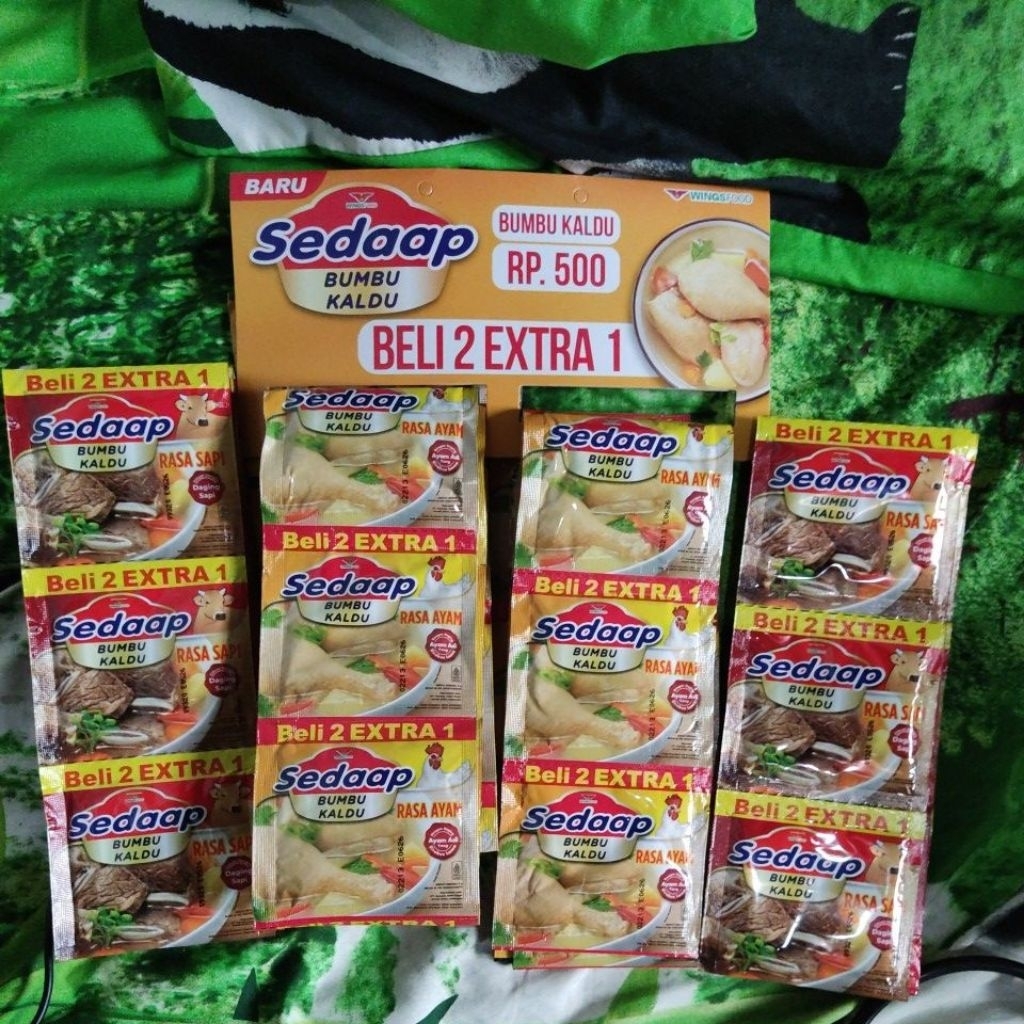 

Sedap Bumbu Kaldu Rasa Sapi 4 renteng isi 72 pcs