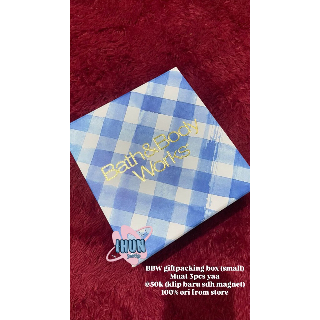 

bath & body works BBW gift box small magnet