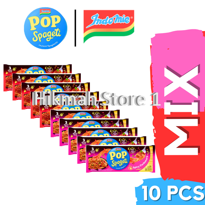 

10 PCS - Mix Pop Spageti Spicy Carbonara & Bolognese 84 Gr