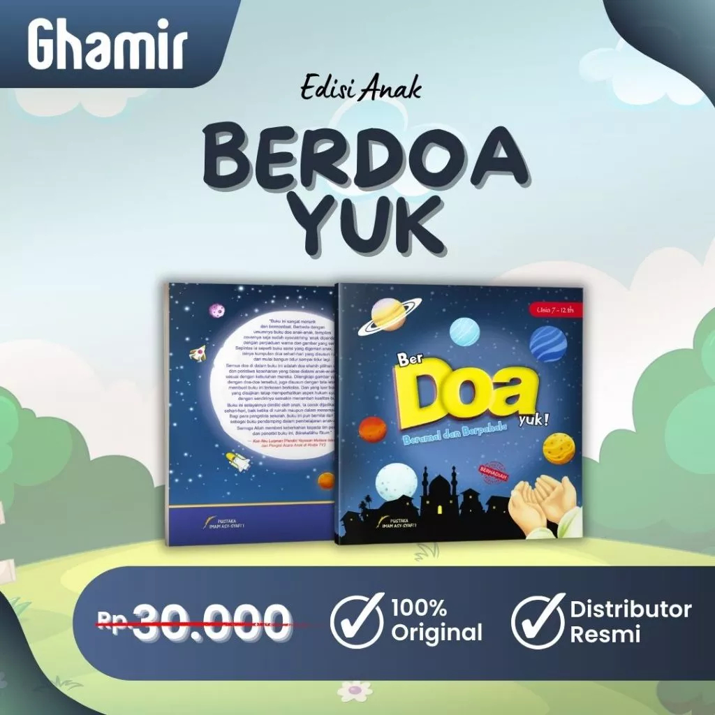 Buku Anak Islami Berdoa Yuk Beramal & Berpahala Buku Doa Untuk Anak-Anak - Pustaka Imam Syafii