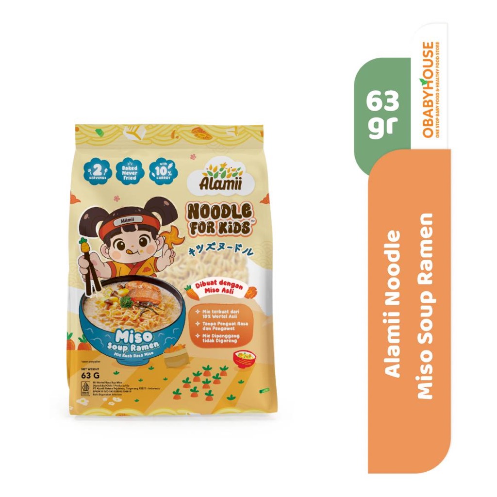 

Alamii Noodle Miso Soup Ramen 63 gr