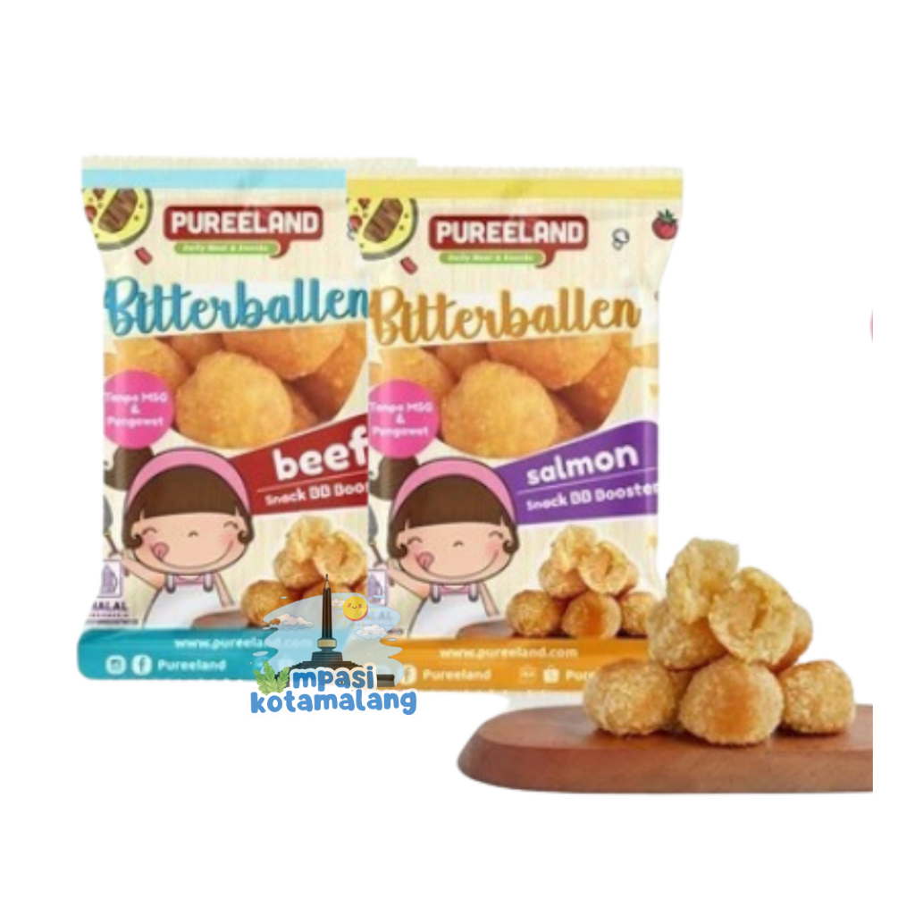 

PUREELAND FROZEN BITTERBALLEN CHEESE CHICKEN BEEF SALMON - BOLA KENTANG KEJU AYAM SAPI SALMON NO MSG 12PCS LAUK SIAP SAJI FINGER FOOD
