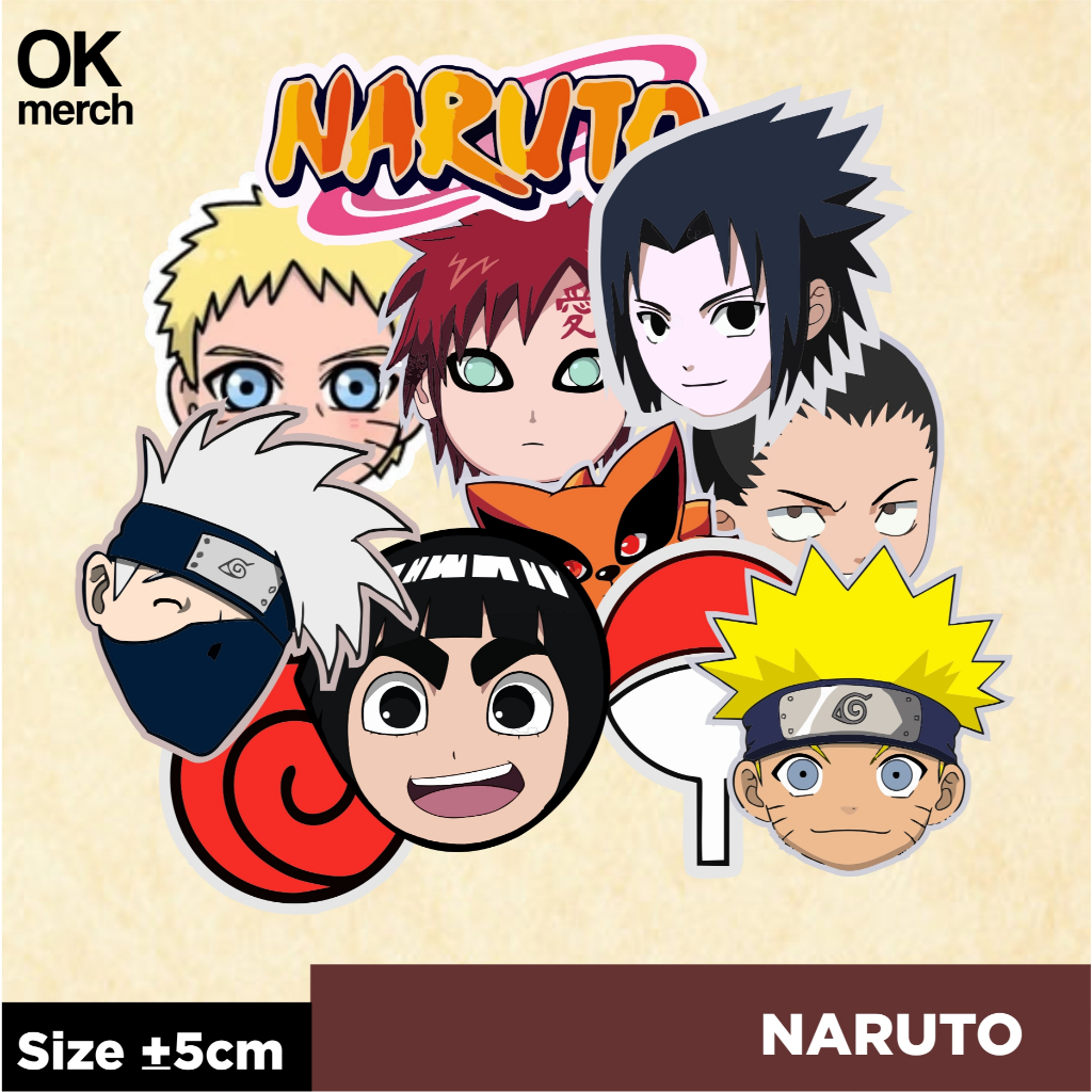 

Naruto - Sticker Indoor Vinyl Die Cut Laminasi - Stiker Laptop Handphone Buku Anime