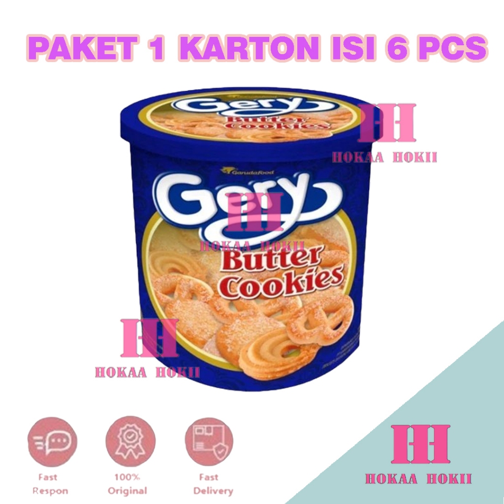 

Gery Butter Cookies Paket Hemat Isi 6 x 300g - 1 karton