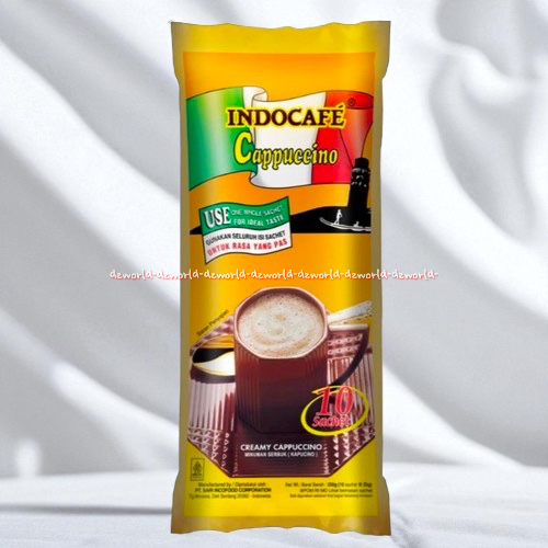 

Indocafe Cappucino 10sachet Kopi Instan Kapucino Dengan Citarasa Yang Nikmat Indo cafe Kapucino Capucino 10pcs