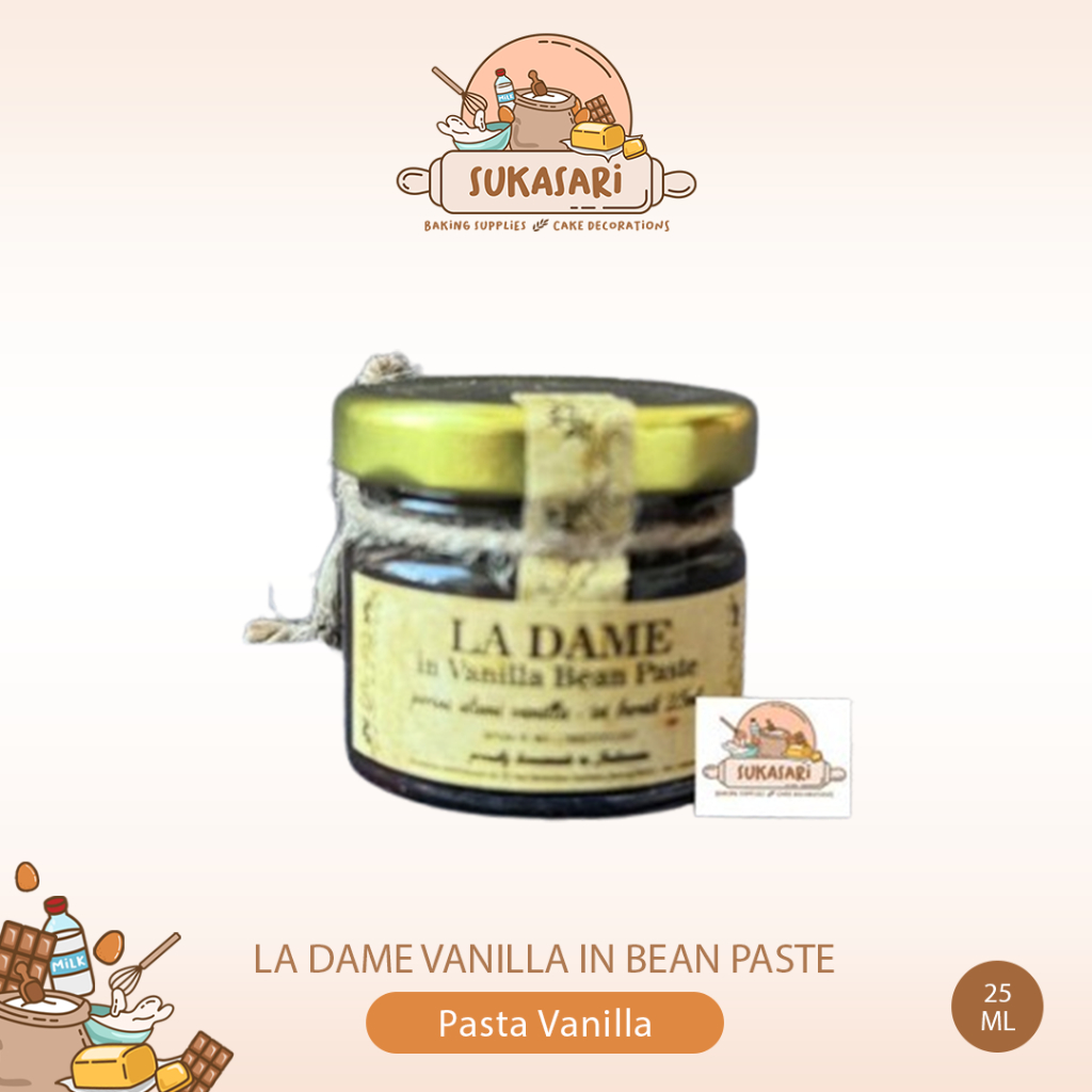 

La Dame Vanilla in Bean paste 25 ML Perisa Alami Vanilla Vanilli Halal