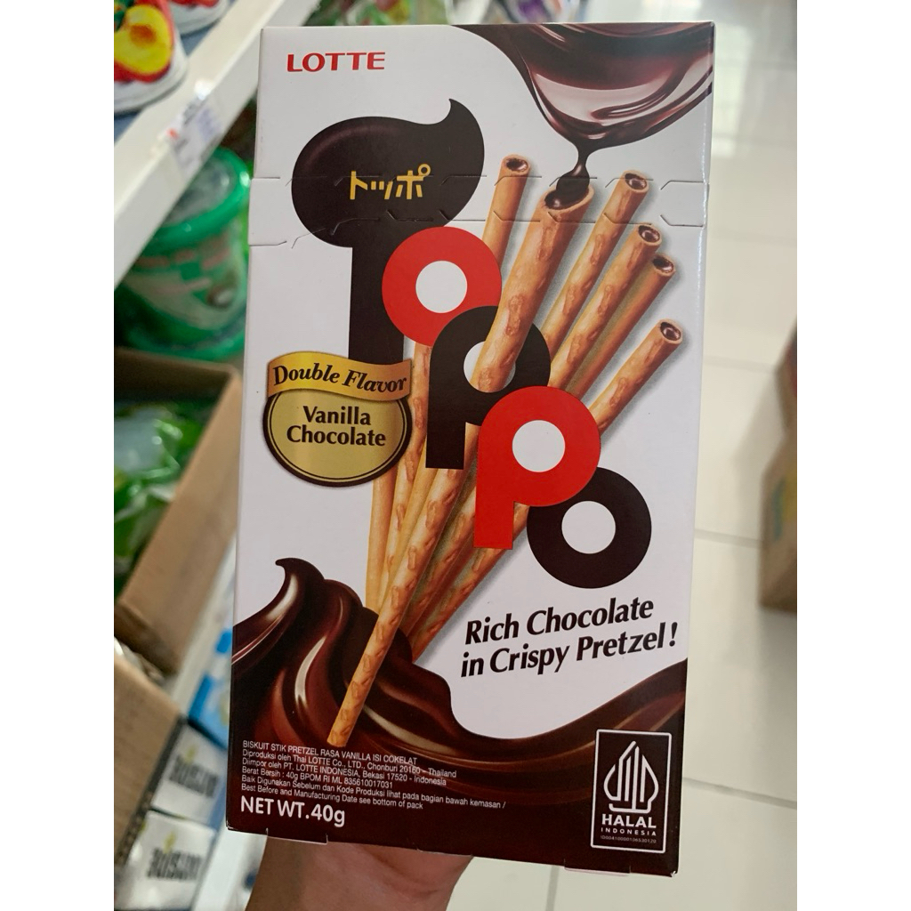 

Lotte toppo vanila coklat 40g
