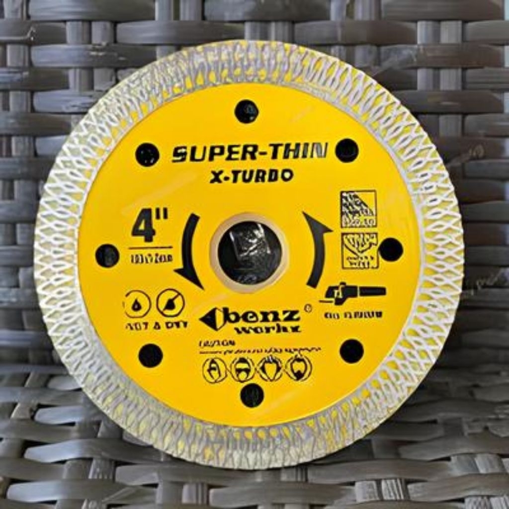 Benz diamond blade super thin 4' x turbo granit,mata potong keramik granit 4 inch turbo Benz