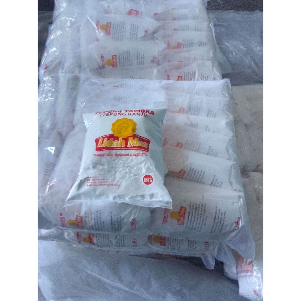 

Tepung tapioka kanji Lidah mas 1 bal isi 20 x 500gr berkualitas Halal