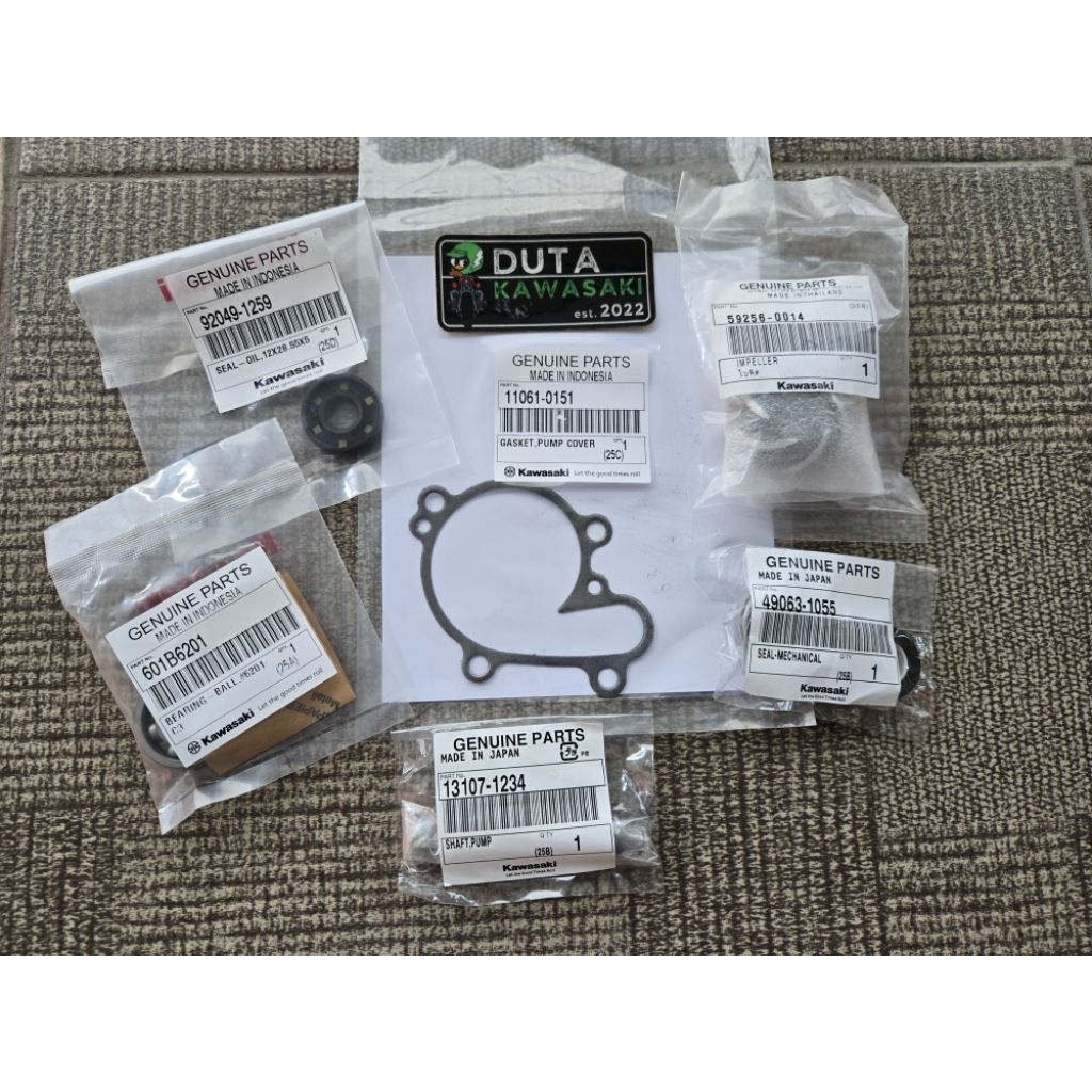 Seal Radiator SET Ninja R S SS RR Ninja KIS Waterpump SET Kipas Bearing As Paking Water Pump Ninja 1
