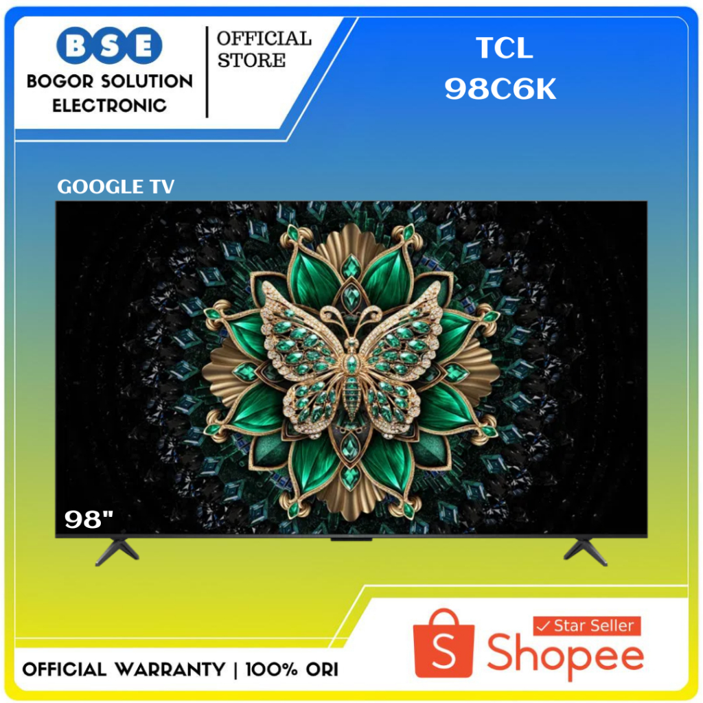 QD-Mini LED TV TCL 98 Inch C6K Premium Smart TV Google TV QLED TCL 98C6K 4K