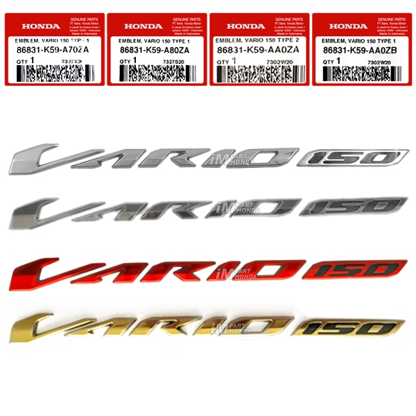SALE 86831-K59-A70ZA 86831-K59-A80ZA 86831-K59-AA0ZA 86831-K59-AA0ZB Emblem 3D Vario 150 LED 2018 -