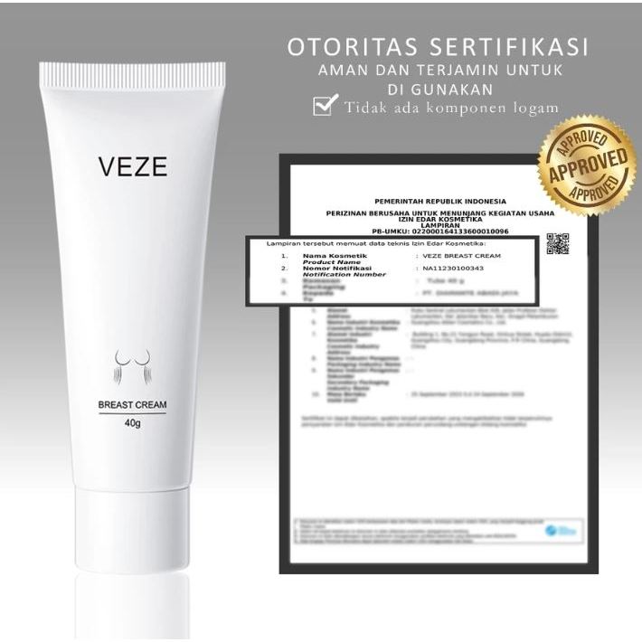 VEZE KRIM PEMBESAR PENGENCANG PAYUDARA 40g CJR