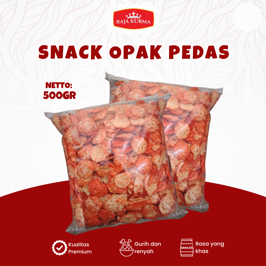 

Snack Opak Jaipong Balado 500gr Snack kiloan Cemilan murah Kerupuk enak