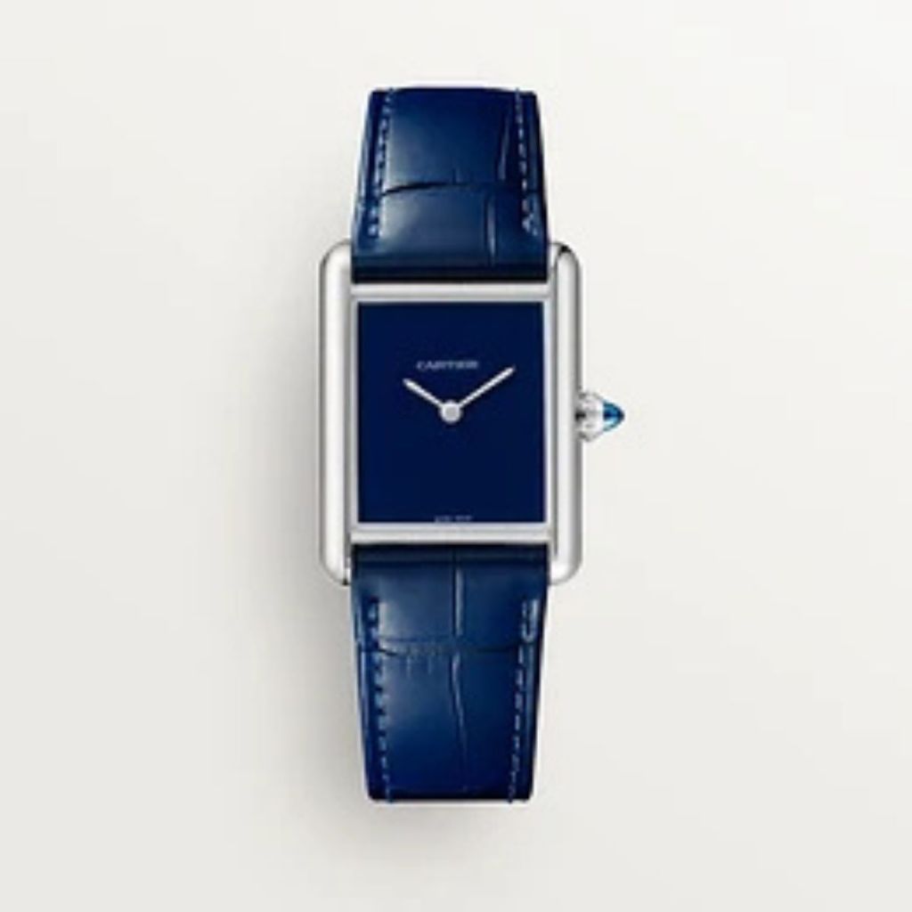 Cartier Tank Must de Cartier Watch Large 34 Blue WSTA0114 Authentic