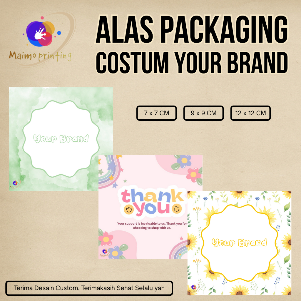 ALAS PACKAGING CUSTOM-ALAS KERTAS MINI GIFT - PACKAGING KERTAS DUDUKAN - PAPER AKSESORIS CUTE