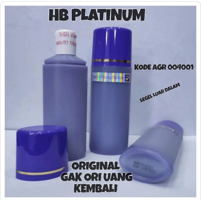 BARU HB PLATINUM SUPER AGR 004001 TRIPEL ORIGINAL HB SKIN GLOW DOSIS TINGGI PEMUTIH BADAN