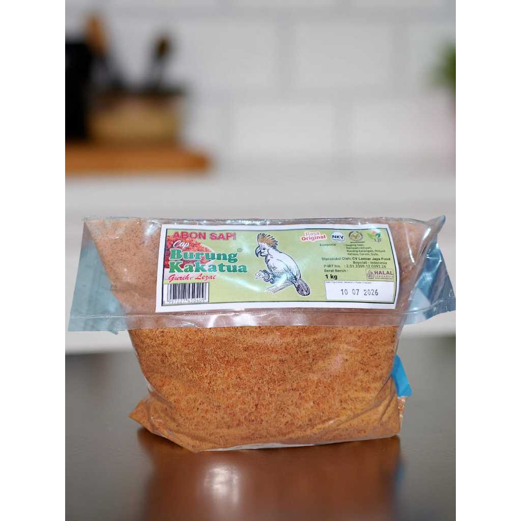 

Abon Sapi Cap Burung Kakatua (1kg) - TASYA KITCHEN