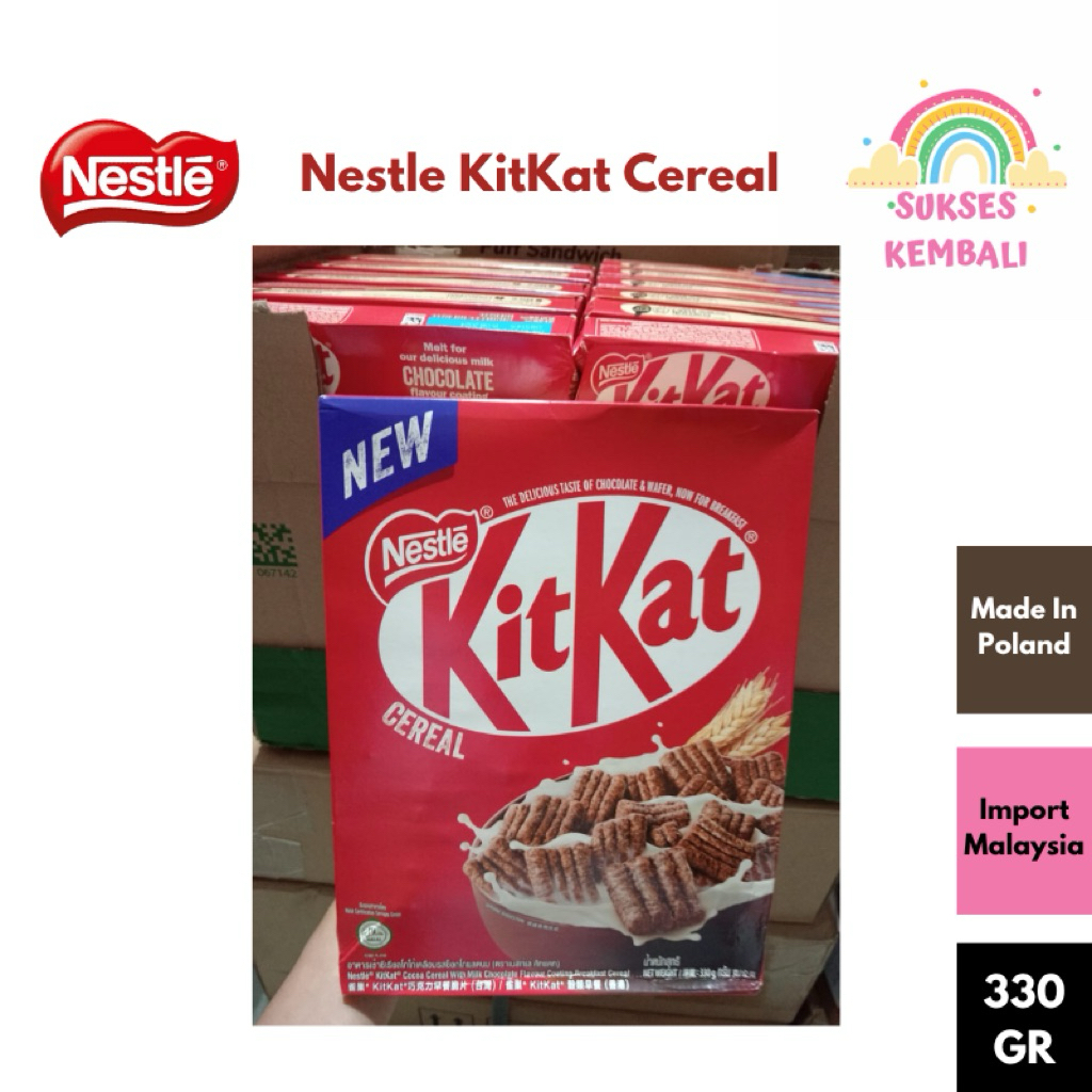 

Nestle Kitkat Cereal 330 GR, Breakfast Cereal Buatan Polandia (Expiry 9 February 2026)