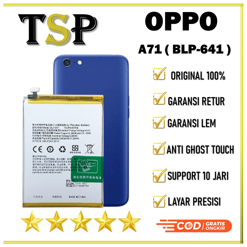 BATERAI OPPO ( BLP-641 ) A71 BATERAI ORIGINAL 100%