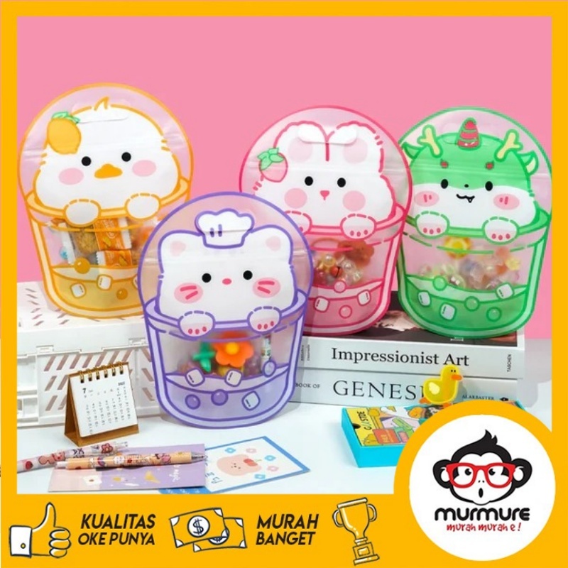 

Zip Kantong Ulang Tahun / Goodiebag Plastik Karakter Lucu / Tas Zip Hadiah atau Sovenir Ulang Tahun